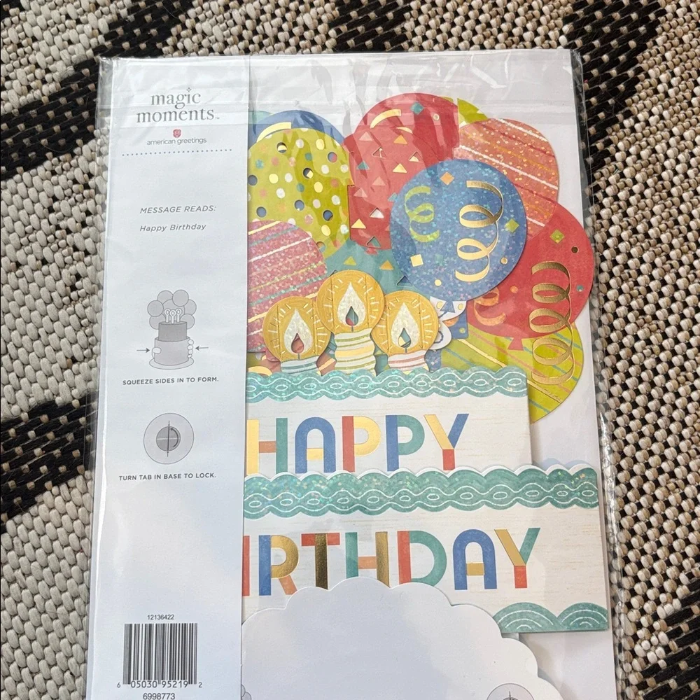🆕American Greetings Magic Moments Birthday Pop Up Card With Envelope